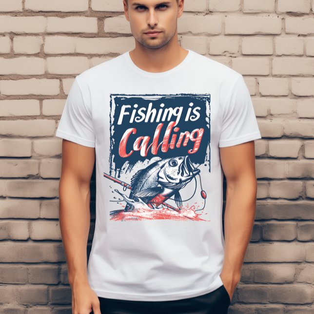 T-shirt La pêche appelle (Créateur téléchargé)