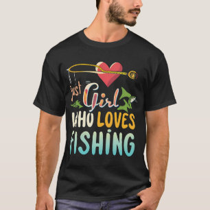 T-shirt La pêche au requin et les chiens me rendent heureu