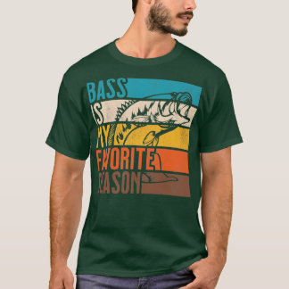 T-shirt La Pêche De Basse Vintage Est Ma Mer Préférée