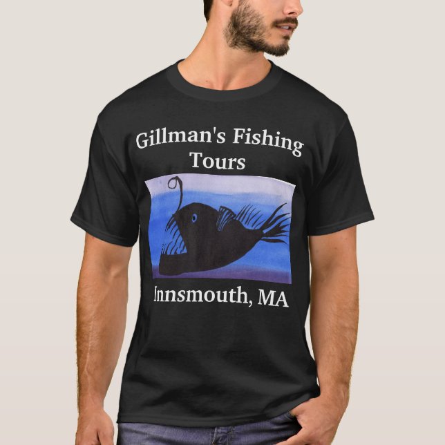T-shirt La pêche d'Innsmouth voyage des chemises (Devant)