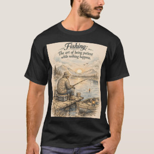 T-shirt La pêche est l'art d'attendre