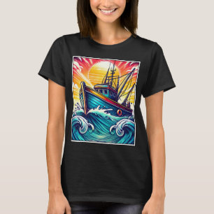 T-shirt La pêche est ma drogue de choix