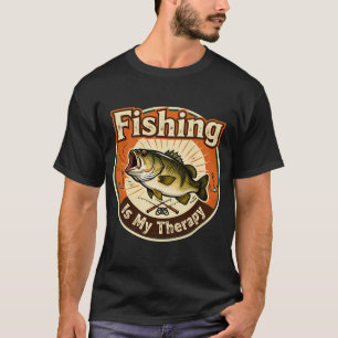T-shirt La pêche est ma thérapie