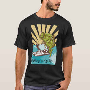 T-shirt la pêche est ma vie