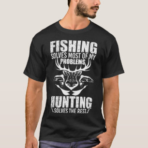 T-shirt La Pêche Résout La Plupart De Mes Problèmes De Cha