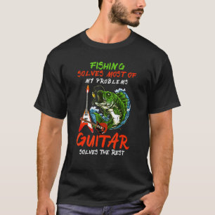 T-shirt La pêche résout la plupart de mes problèmes La gui
