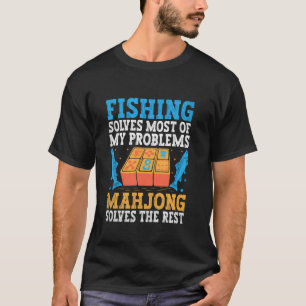 T-shirt La pêche résout la plupart de mes problèmes Le mah