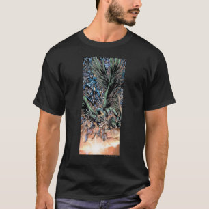 T-shirt La peinture de groupe de nuit la plus noire -