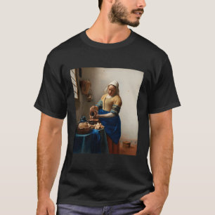 T-shirt La Peinture Milkmaid De Johannes Vermeer