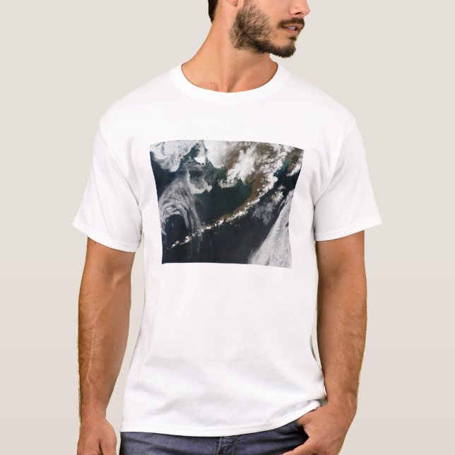 T-shirt La péninsule d'Alaska et les îles Aléoutiennes (Devant)