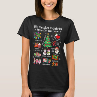 T-shirt La période la plus merveilleuse de l'année Noël xm