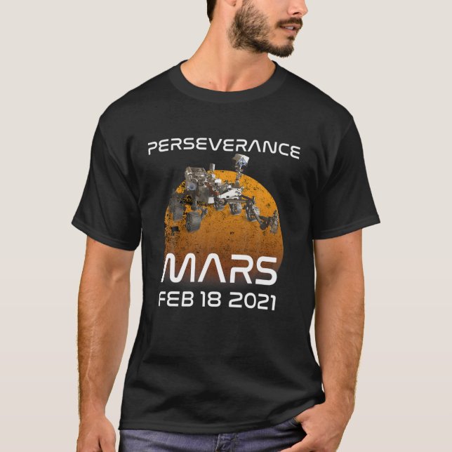T-shirt La persévérance de Mars Rover (Devant)