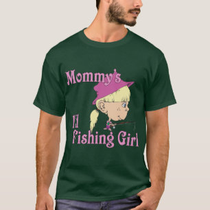 T-shirt La petite fille de pêche de maman