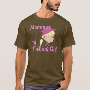 T-shirt La petite fille de pêche de maman