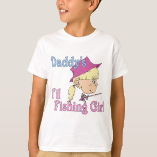 T-shirt La petite fille de pêche de papa