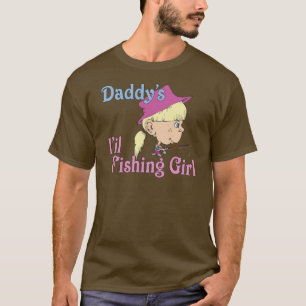 T-shirt La petite fille de pêche de papa