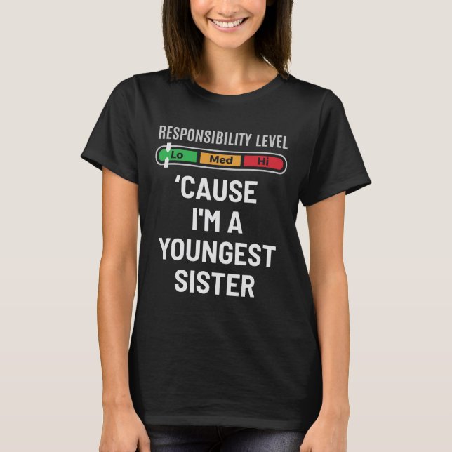 T-shirt La petite soeur drôle (Devant)