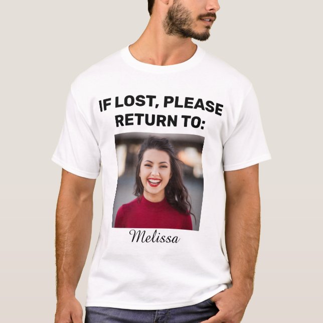T-shirt La photo d'un couple mignon s'il est perdu, s'il v (Devant)