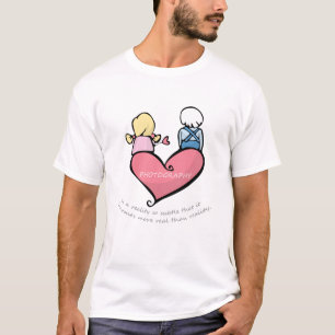 T-shirt la photographie est une réalité si subtile qu'elle