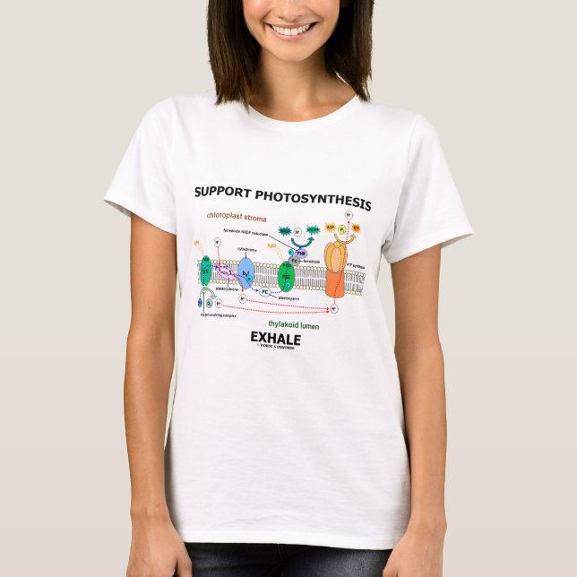 T-shirt La photosynthèse de soutien exhalent (ambiant) (Devant)