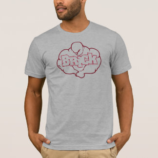 T-shirt La pièce en t d'équipe de culturisme de brique