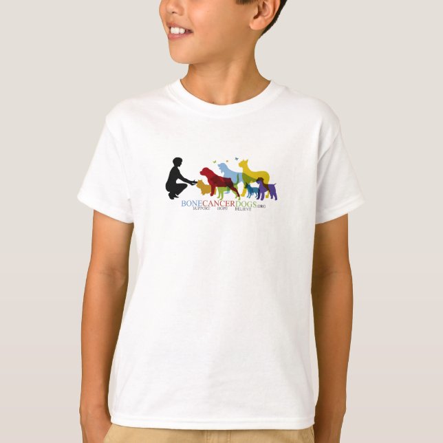T-shirt La pièce en t des enfants avec le logo coloré (Devant)