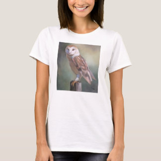 T-shirt "La pièce en t des femmes de peinture de hibou de