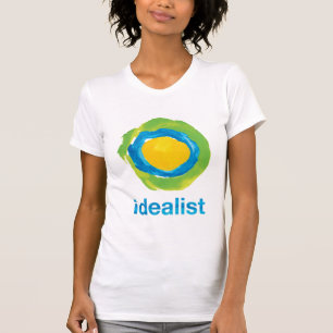 T-shirt La pièce en t des femmes idéalistes