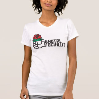 T-shirt La pièce en t des femmes socialistes brutales