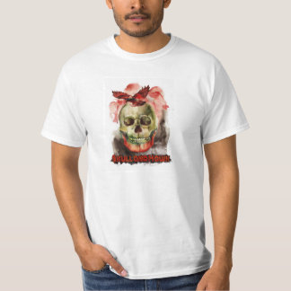 T-shirt La pièce en t des hommes de crâne et de faucon