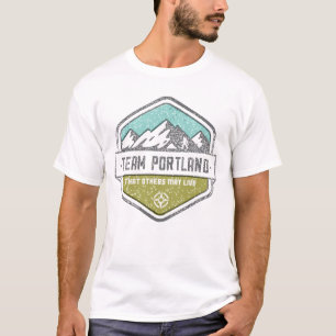 T-shirt La pièce en t des hommes de Portland d'équipe