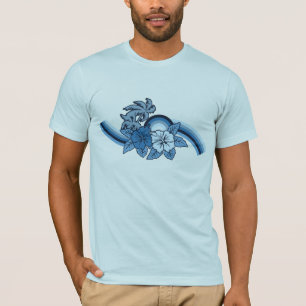 T-shirt La pièce en t des hommes surfants de safari