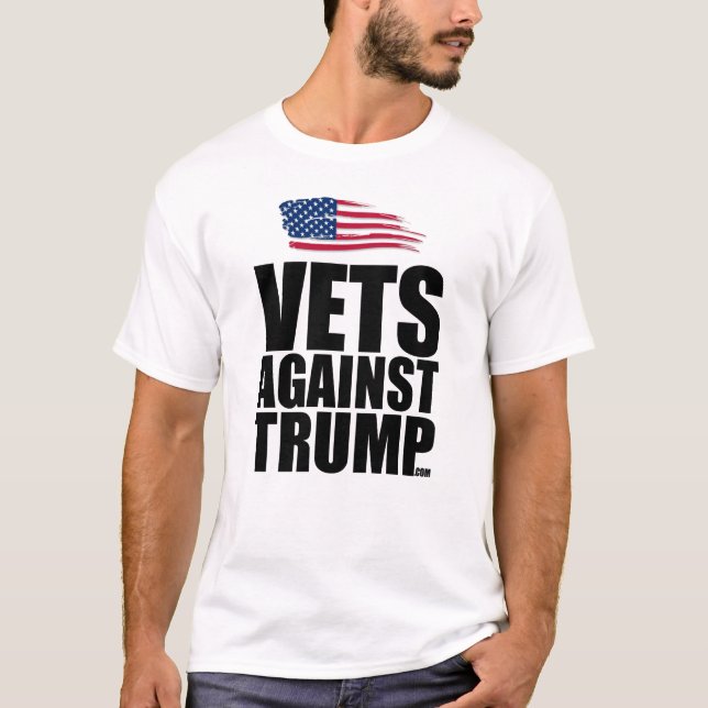 T-shirt La pièce en t des hommes - vétérinaires contre (Devant)