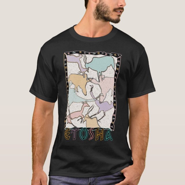 T-shirt La pièce en t d'obscurité d'Etosha (Devant)