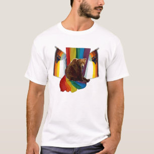 T-shirt La pièce en t d'ours des hommes gais de fierté