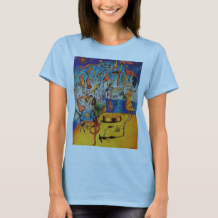 T-shirt La pièce en t surréaliste des femmes