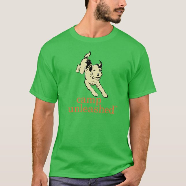 T-shirt La pièce en t verte des hommes (Devant)