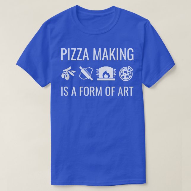 T-shirt La Pizza Est Une Forme D'Art  (Design devant)
