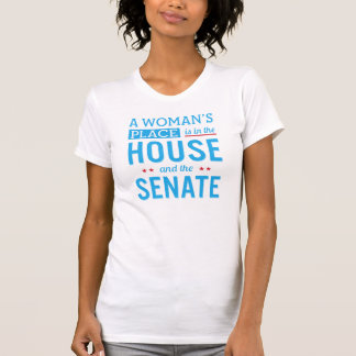 T-shirt La place d'une femme est dans la Chambre et le
