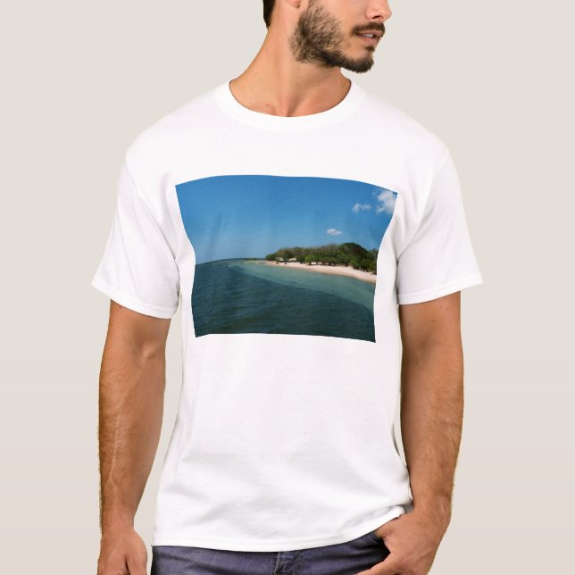 T-shirt La plage changent dedans (Devant)