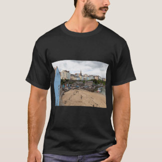 T-shirt La Plage Du Nord De Tenby Et Les Maisons Pastel
