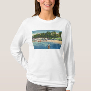 T-shirt La plage se baignante de Ryall à la vue de lac