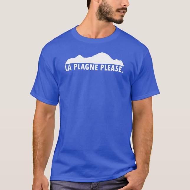 T-shirt La Plagne France Please (Devant)