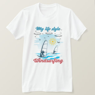 T-shirt La planche à voile est mon style de vie