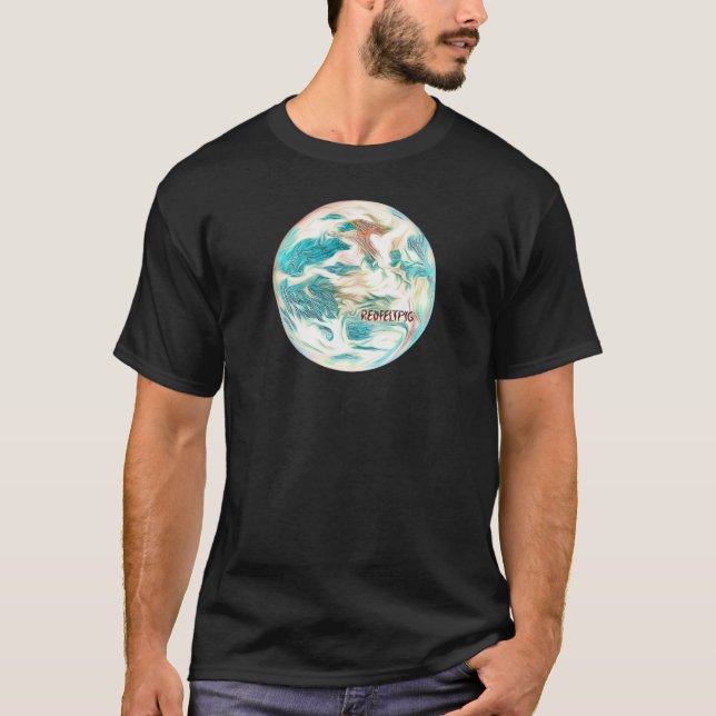 T-shirt La planète est flamme... (Devant)