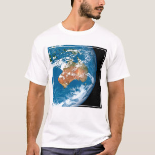 T-shirt La Planète Terre Montre Des Nuages Sur L'Australie