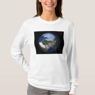T-shirt La pleine terre montrant la région arctique