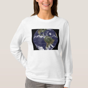T-shirt La pleine terre montrant l'Amérique du Nord 2