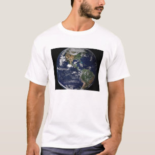 T-shirt La pleine terre montrant le nord et l'Amérique du