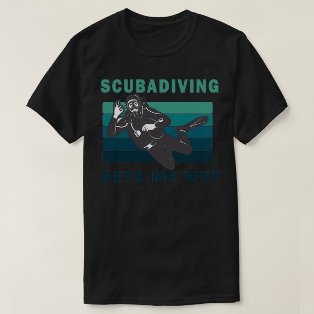 T-shirt La Plongée Sous-Marine Me Fait Mouiller (Design devant)